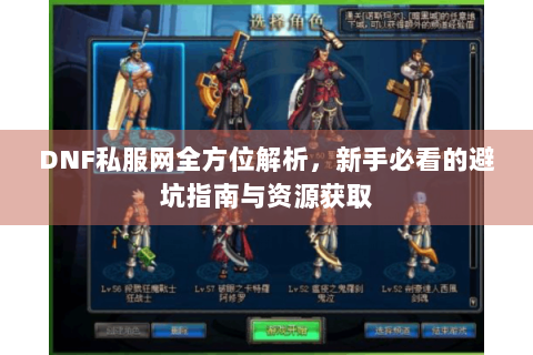 DNF私服网全方位解析，新手必看的避坑指南与资源获取