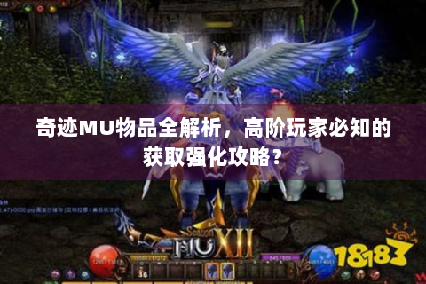 奇迹MU物品全解析，高阶玩家必知的获取强化攻略？