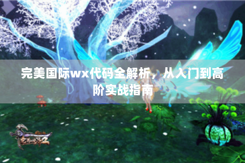 完美国际wx代码全解析，从入门到高阶实战指南