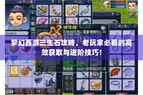 梦幻西游三生石攻略，老玩家必看的高效获取与进阶技巧！