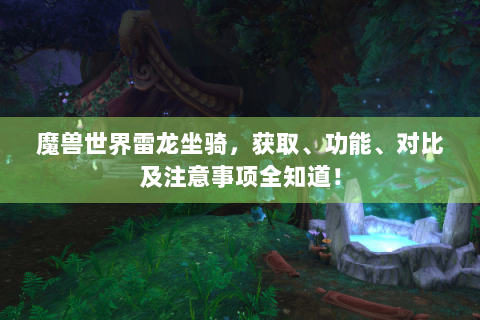 魔兽世界雷龙坐骑，获取、功能、对比及注意事项全知道！