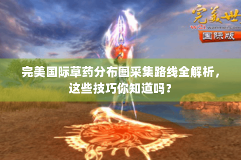 完美国际草药分布图采集路线全解析，这些技巧你知道吗？