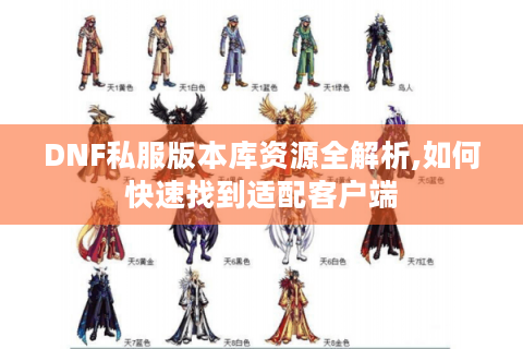 DNF私服版本库资源全解析,如何快速找到适配客户端