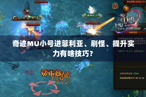 奇迹MU小号进菲利亚、刷怪、提升实力有啥技巧？