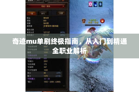奇迹mu单刷终极指南，从入门到精通全职业解析