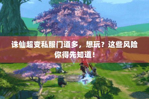 诛仙超变私服门道多，想玩？这些风险你得先知道！