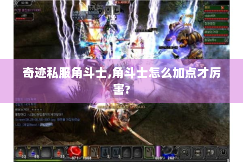 奇迹私服角斗士,角斗士怎么加点才厉害?