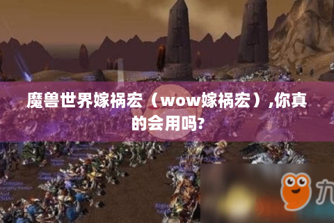 魔兽世界嫁祸宏（wow嫁祸宏）,你真的会用吗?