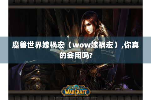 魔兽世界嫁祸宏（wow嫁祸宏）,你真的会用吗?