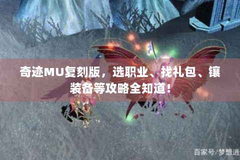 奇迹MU复刻版，选职业、找礼包、镶装备等攻略全知道！
