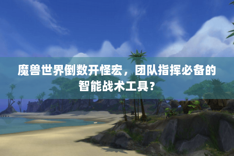 魔兽世界倒数开怪宏，团队指挥必备的智能战术工具？
