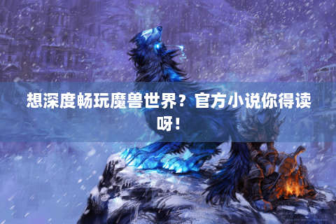 想深度畅玩魔兽世界？官方小说你得读呀！
