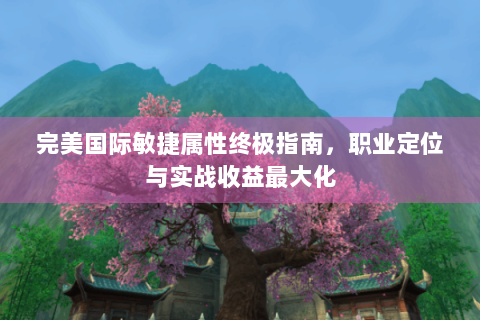 完美国际敏捷属性终极指南，职业定位与实战收益最大化