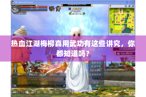 热血江湖梅柳真用武功有这些讲究，你都知道吗？