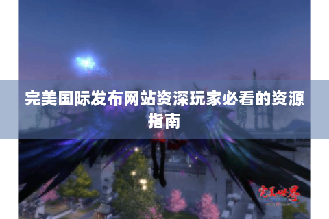 完美国际发布网站资深玩家必看的资源指南