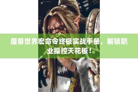魔兽世界宏命令终极实战手册，解锁职业操控天花板！