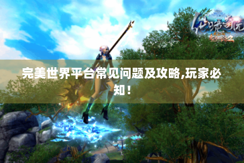 完美世界平台常见问题及攻略,玩家必知！