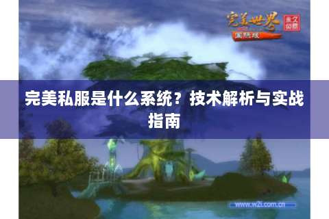 完美私服是什么系统？技术解析与实战指南