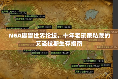 NGA魔兽世界论坛，十年老玩家私藏的艾泽拉斯生存指南