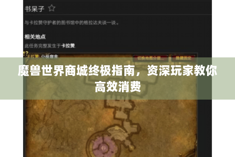 魔兽世界商城终极指南，资深玩家教你高效消费