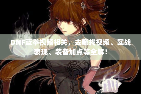 DNF蓝拳视频相关，去哪找视频、实战表现、装备加点等全解！