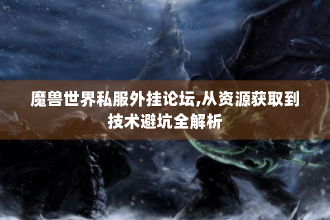 魔兽世界私服外挂论坛,从资源获取到技术避坑全解析
