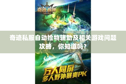 奇迹私服自动捡物辅助及相关游戏问题攻略，你知道吗？