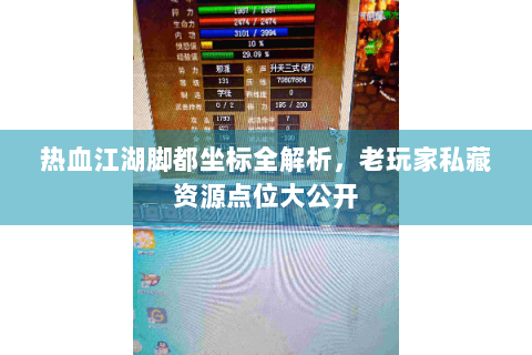 热血江湖脚都坐标全解析，老玩家私藏资源点位大公开
