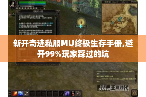 新开奇迹私服MU终极生存手册,避开99%玩家踩过的坑