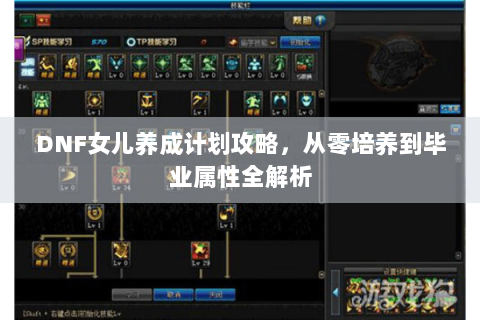 DNF女儿养成计划攻略，从零培养到毕业属性全解析