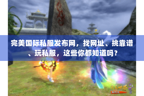 完美国际私服发布网，找网址、挑靠谱、玩私服，这些你都知道吗？
