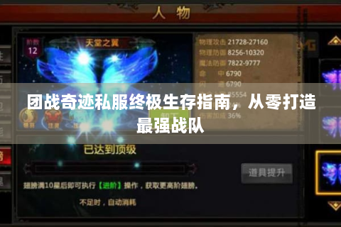 团战奇迹私服终极生存指南，从零打造最强战队