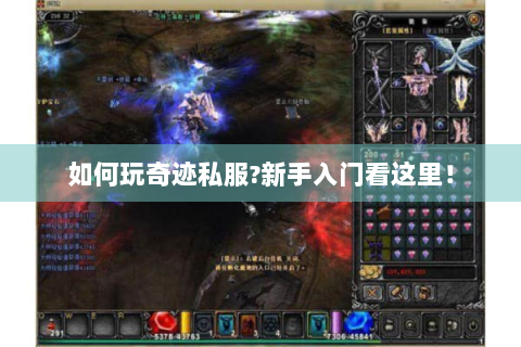 如何玩奇迹私服?新手入门看这里！