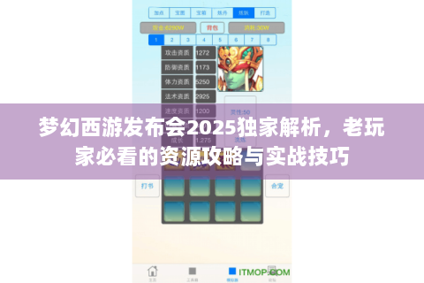 梦幻西游发布会2025独家解析，老玩家必看的资源攻略与实战技巧