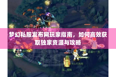 梦幻私服发布网玩家指南，如何高效获取独家资源与攻略