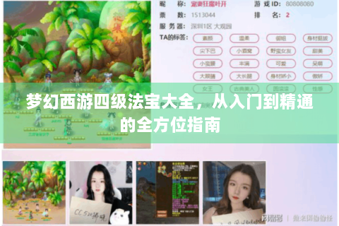 梦幻西游四级法宝大全，从入门到精通的全方位指南