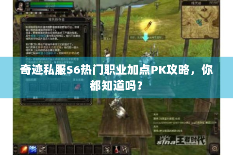 奇迹私服S6热门职业加点PK攻略，你都知道吗？
