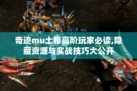 奇迹mu土服高阶玩家必读,隐藏资源与实战技巧大公开