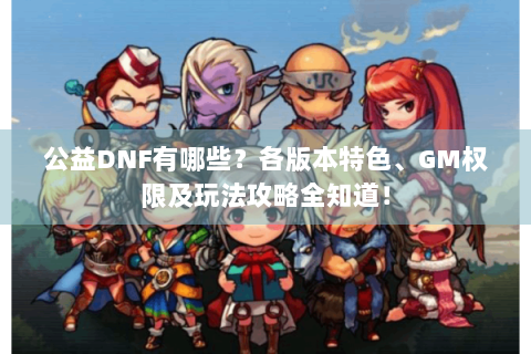 公益DNF有哪些？各版本特色、GM权限及玩法攻略全知道！