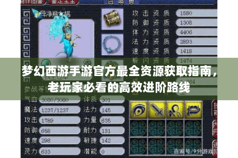梦幻西游手游官方最全资源获取指南，老玩家必看的高效进阶路线