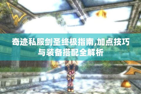 奇迹私服剑圣终极指南,加点技巧与装备搭配全解析