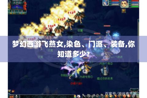 梦幻西游飞燕女,染色、门派、装备,你知道多少?