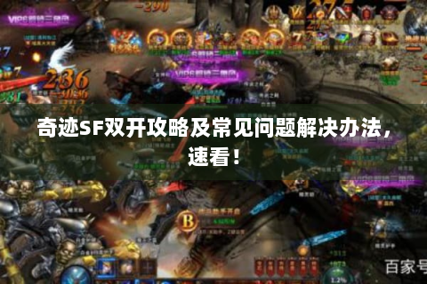 奇迹SF双开攻略及常见问题解决办法，速看！