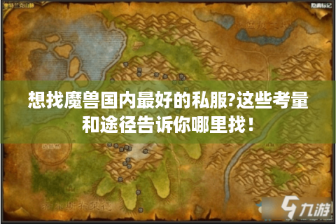 想找魔兽国内最好的私服?这些考量和途径告诉你哪里找！