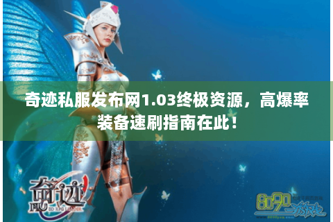 奇迹私服发布网1.03终极资源，高爆率装备速刷指南在此！