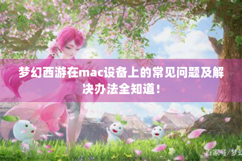 梦幻西游在mac设备上的常见问题及解决办法全知道！