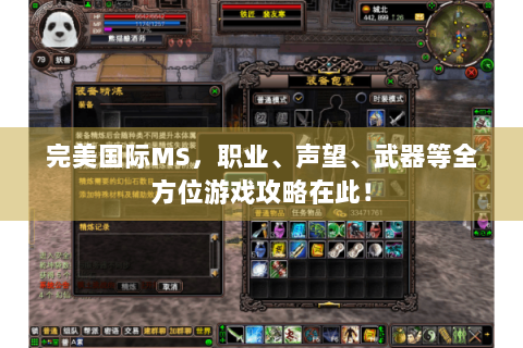 完美国际MS，职业、声望、武器等全方位游戏攻略在此！