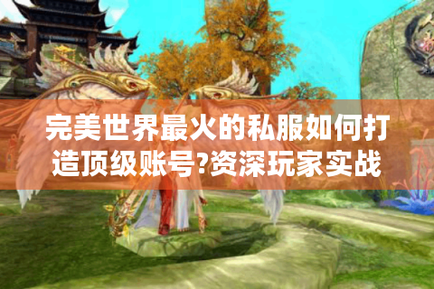 完美世界最火的私服如何打造顶级账号?资深玩家实战指南