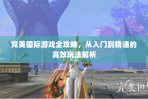 完美国际游戏全攻略，从入门到精通的高效玩法解析
