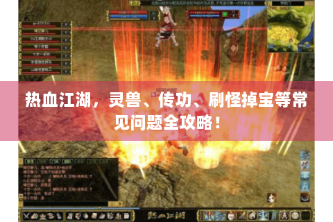 热血江湖，灵兽、传功、刷怪掉宝等常见问题全攻略！